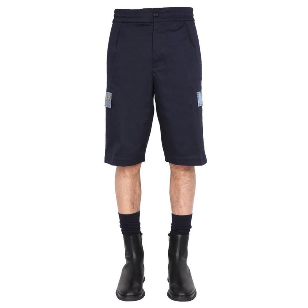 MISSONI Cargo Shorts with Embellished Pockets Men BLUE Pants